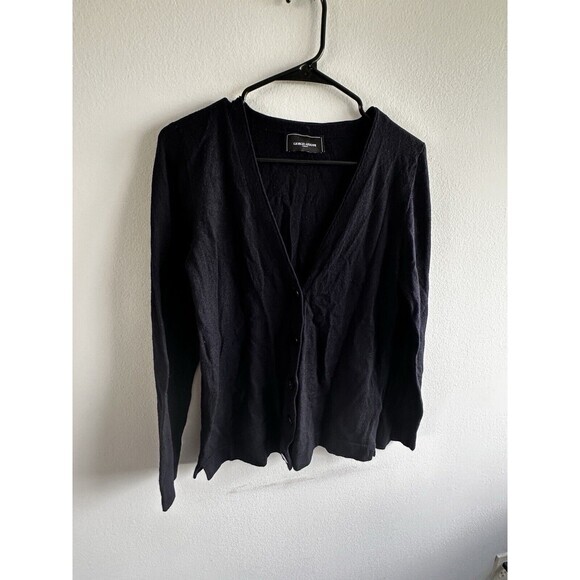 Women’s Giorgio Armani 38 V Neck Blue Button-up Wool Sweater - Picture 1 of 8